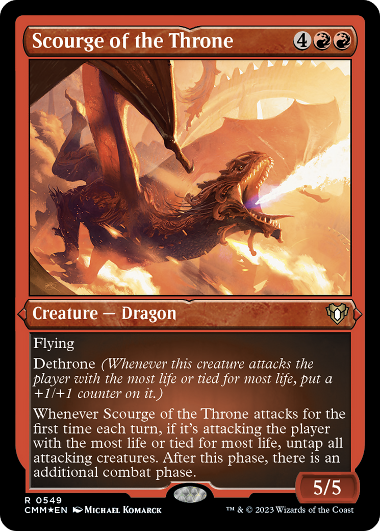 Scourge of the Throne (CMM-549) - Commander Masters Etched Foil - Premium MTG Single from Wizards of the Coast - Just $1.56! Shop now at Game Crave Tournament Store