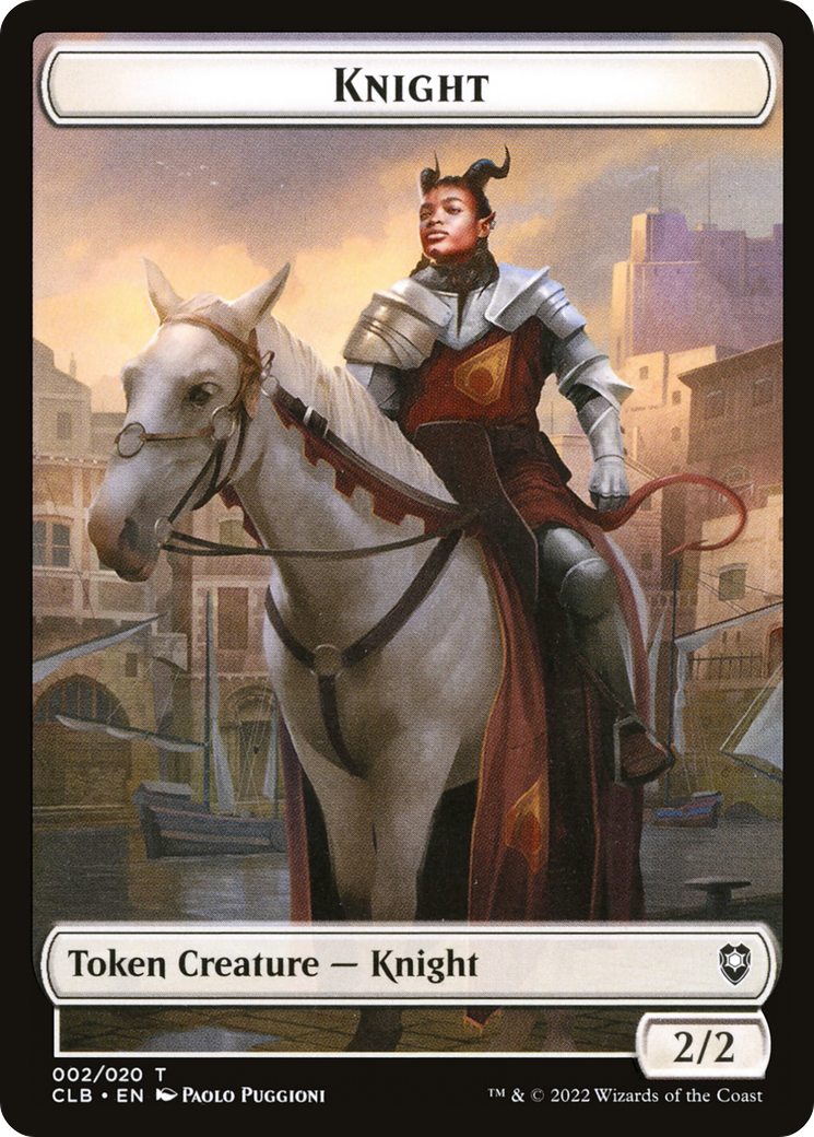 Knight (TCLB-002) - Battle for Baldur's Gate Tokens - Premium MTG Single from Wizards of the Coast - Just $0.25! Shop now at Game Crave Tournament Store