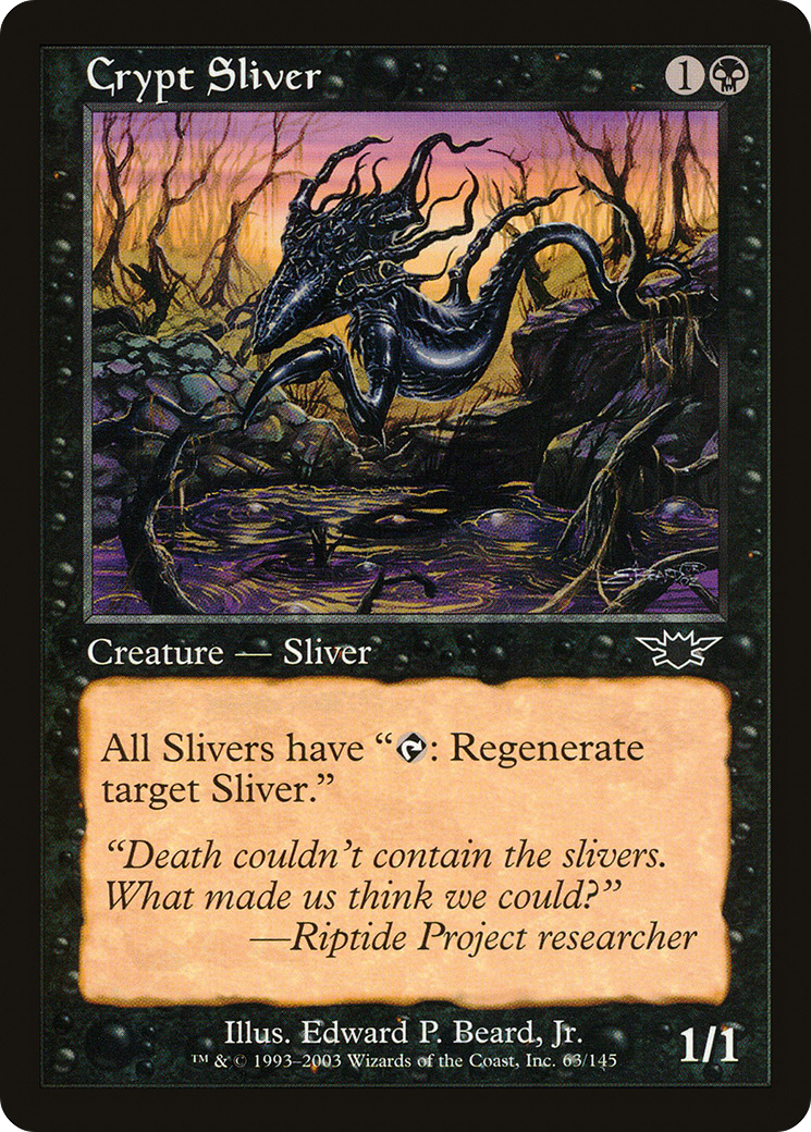 Crypt Sliver (LGN-063) - Legions Foil - Premium MTG Single from Wizards of the Coast - Just $3.93! Shop now at Game Crave Tournament Store