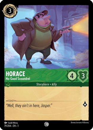 Horace - No-Good Scoundrel (79/204) - The First Chapter - Premium Lorcana Single from Disney - Just $0.08! Shop now at Game Crave Tournament Store