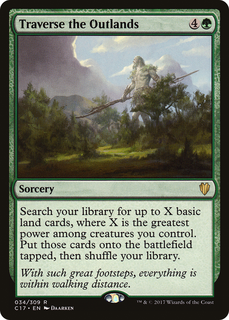 Traverse the Outlands (C17-034) - Commander 2017 - Premium MTG Single from Wizards of the Coast - Just $1.86! Shop now at Game Crave Tournament Store