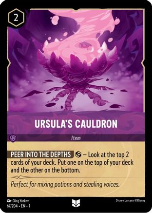 Ursula's Cauldron (67/204) - The First Chapter - Premium Lorcana Single from Disney - Just $0.08! Shop now at Game Crave Tournament Store