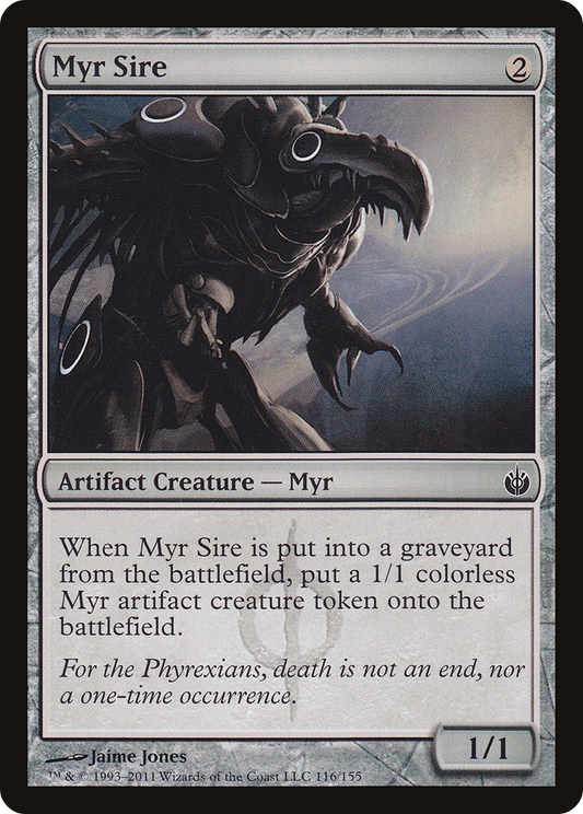 Myr Sire (MBS-116) - Mirrodin Besieged Foil - Premium MTG Single from Wizards of the Coast - Just $0.62! Shop now at Game Crave Tournament Store