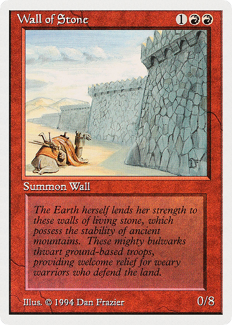 Wall of Stone (SUM-184) - Summer Magic / Edgar - Premium MTG Single from Wizards of the Coast - Just $0! Shop now at Game Crave Tournament Store
