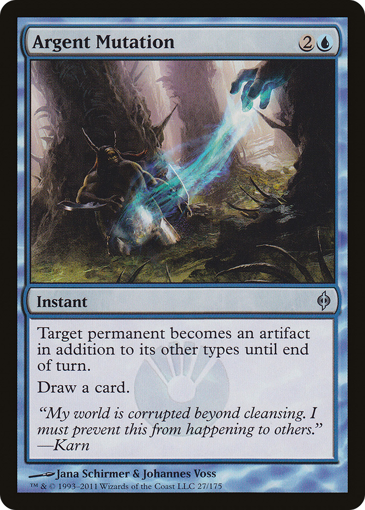 Argent Mutation (NPH-027) - New Phyrexia Foil - Premium MTG Single from Wizards of the Coast - Just $0.11! Shop now at Game Crave Tournament Store