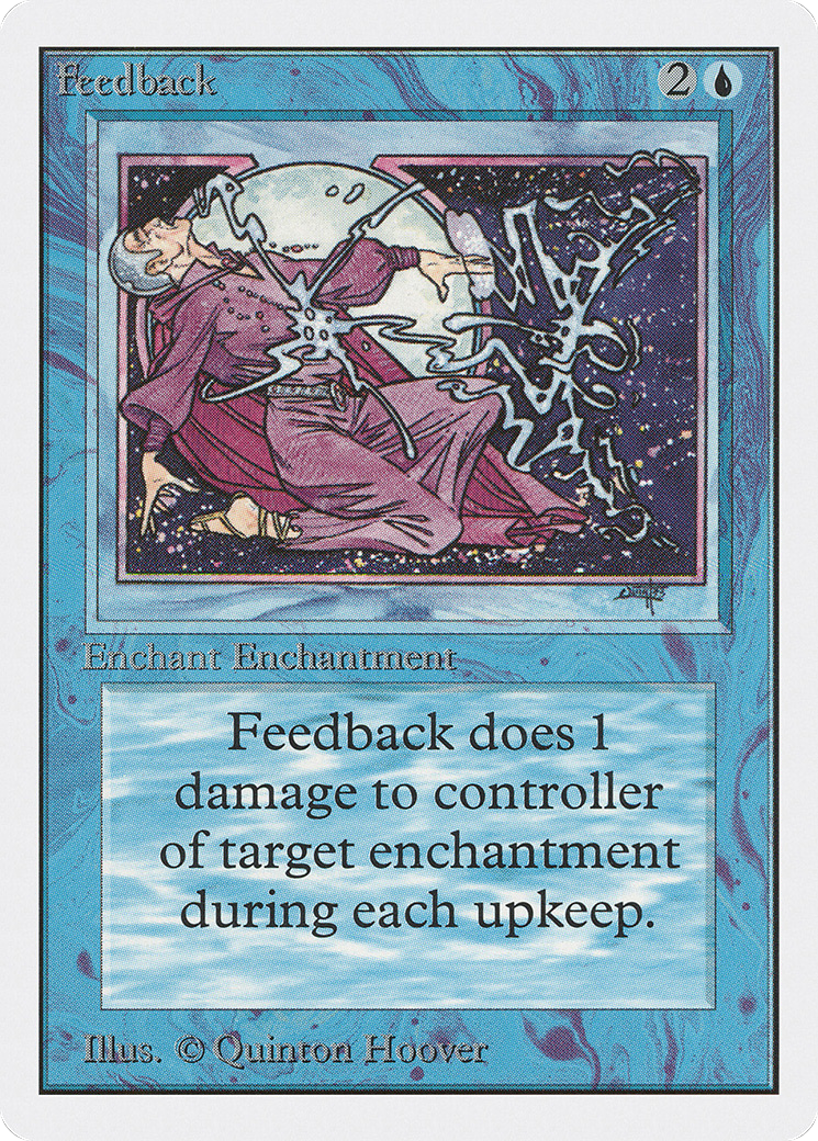 Feedback (2ED-058) - Unlimited Edition - Premium MTG Single from Wizards of the Coast - Just $0.68! Shop now at Game Crave Tournament Store