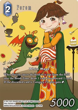 Porom (Full Art) (DAWN OF HEROES) Foil - Premium Final Fantasy Single from Dawn of Heroes - Just $2.41! Shop now at Game Crave Tournament Store