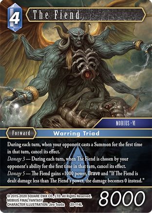 The Fiend (DAWN OF HEROES) Foil - Premium Final Fantasy Single from Dawn of Heroes - Just $6.73! Shop now at Game Crave Tournament Store