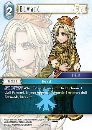 Edward EX (DAWN OF HEROES) Foil - Premium Final Fantasy Single from Dawn of Heroes - Just $0.38! Shop now at Game Crave Tournament Store