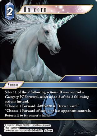 Unicorn (DAWN OF HEROES) - Premium Final Fantasy Single from Dawn of Heroes - Just $0.28! Shop now at Game Crave Tournament Store