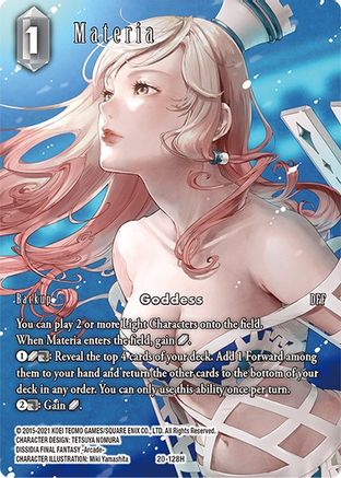 Materia (Full Art) (DAWN OF HEROES) Foil - Premium Final Fantasy Single from Dawn of Heroes - Just $26.55! Shop now at Game Crave Tournament Store