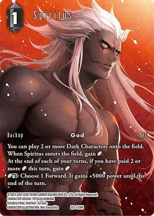 Spiritus (Full Art) (DAWN OF HEROES) Foil - Premium Final Fantasy Single from Dawn of Heroes - Just $4.67! Shop now at Game Crave Tournament Store
