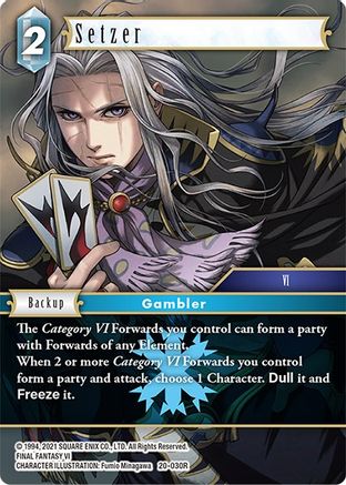 Setzer (DAWN OF HEROES) - Premium Final Fantasy Single from Dawn of Heroes - Just $0.25! Shop now at Game Crave Tournament Store