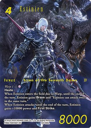 Estinien (Full Art) (DAWN OF HEROES) Foil - Premium Final Fantasy Single from Dawn of Heroes - Just $285! Shop now at Game Crave Tournament Store