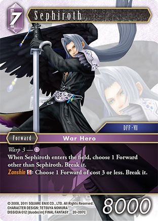 Sephiroth (DAWN OF HEROES) - Premium Final Fantasy Single from Dawn of Heroes - Just $0.25! Shop now at Game Crave Tournament Store