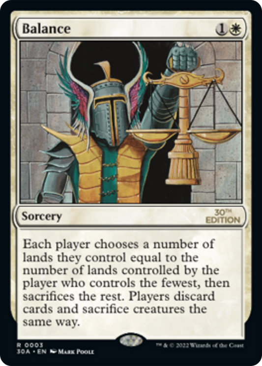 Balance (30A-003) - 30th Anniversary Edition - Premium MTG Single from Wizards of the Coast - Just $5.28! Shop now at Game Crave Tournament Store