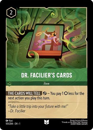 Dr. Facilier's Cards (101/204) - The First Chapter Cold Foil - Premium Lorcana Single from Disney - Just $0.09! Shop now at Game Crave Tournament Store