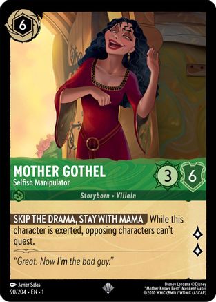 Mother Gothel - Selfish Manipulator (90/204) - The First Chapter Cold Foil - Premium Lorcana Single from Disney - Just $0.34! Shop now at Game Crave Tournament Store