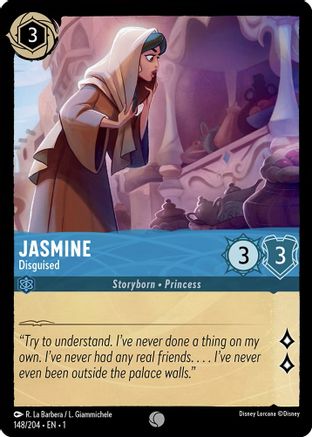 Jasmine - Disguised (148/204) - The First Chapter Cold Foil - Premium Lorcana Single from Disney - Just $0.08! Shop now at Game Crave Tournament Store