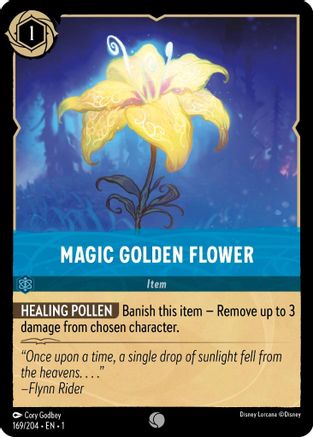 Magic Golden Flower (169/204) - The First Chapter - Premium Lorcana Single from Disney - Just $0.08! Shop now at Game Crave Tournament Store