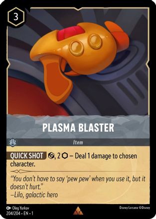 Plasma Blaster (204/204) - The First Chapter - Premium Lorcana Single from Disney - Just $0.08! Shop now at Game Crave Tournament Store