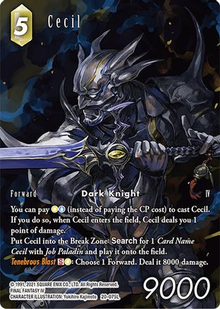Cecil (Full Art) (075) (DAWN OF HEROES) Foil - Premium Final Fantasy Single from Dawn of Heroes - Just $26.86! Shop now at Game Crave Tournament Store