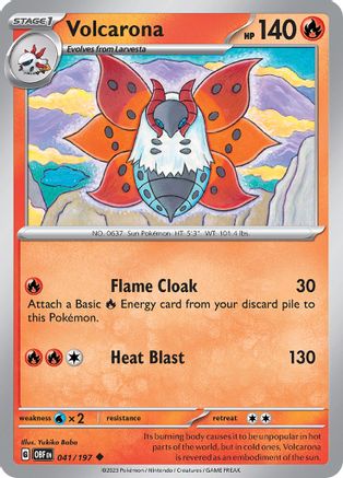 Volcarona 41 - SV03 Obsidian Flames - Premium Pokemon Single from Nintendo - Just $0.25! Shop now at Game Crave Tournament Store