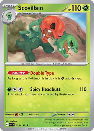 Scovillain 11 - SV03 Obsidian Flames Holofoil - Premium Pokemon Single from Nintendo - Just $0.50! Shop now at Game Crave Tournament Store