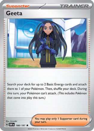 Geeta 188 - SV03 Obsidian Flames Holofoil - Premium Pokemon Single from Nintendo - Just $0.50! Shop now at Game Crave Tournament Store