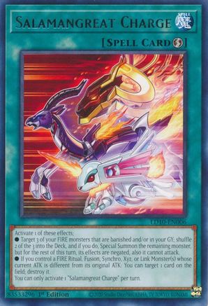 Salamangreat Charge (LD10-EN006) - Legendary Duelists: Soulburning Volcano 1st Edition - Premium Yugioh Single from Konami - Just $0.25! Shop now at Game Crave Tournament Store