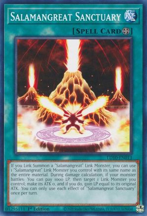 Salamangreat Sanctuary (LD10-EN013) - Legendary Duelists: Soulburning Volcano 1st Edition - Premium Yugioh Single from Konami - Just $0.25! Shop now at Game Crave Tournament Store