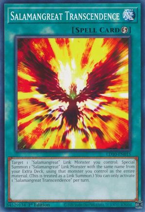 Salamangreat Transcendence (LD10-EN015) - Legendary Duelists: Soulburning Volcano 1st Edition - Premium Yugioh Single from Konami - Just $0.25! Shop now at Game Crave Tournament Store