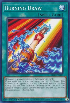 Burning Draw (LD10-EN016) - Legendary Duelists: Soulburning Volcano 1st Edition - Premium Yugioh Single from Konami - Just $0.25! Shop now at Game Crave Tournament Store