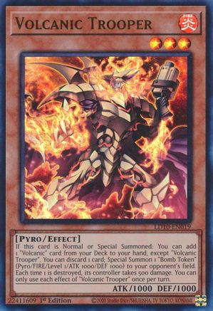 Volcanic Trooper (LD10-EN019) - Legendary Duelists: Soulburning Volcano 1st Edition - Premium Yugioh Single from Konami - Just $3.06! Shop now at Game Crave Tournament Store