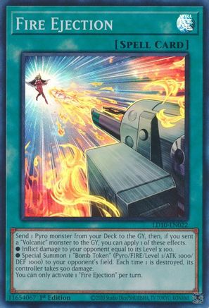 Fire Ejection (LD10-EN022) - Legendary Duelists: Soulburning Volcano 1st Edition - Premium Yugioh Single from Konami - Just $0.40! Shop now at Game Crave Tournament Store