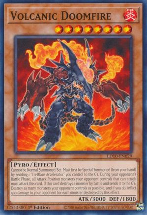 Volcanic Doomfire (LD10-EN029) - Legendary Duelists: Soulburning Volcano 1st Edition - Premium Yugioh Single from Konami - Just $0.25! Shop now at Game Crave Tournament Store