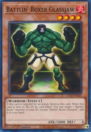 Battlin' Boxer Glassjaw (LD10-EN040) - Legendary Duelists: Soulburning Volcano 1st Edition - Premium Yugioh Single from Konami - Just $0.25! Shop now at Game Crave Tournament Store