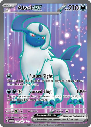 Absol ex 215 - SV03 Obsidian Flames Holofoil - Premium Pokemon Single from Nintendo - Just $1.10! Shop now at Game Crave Tournament Store