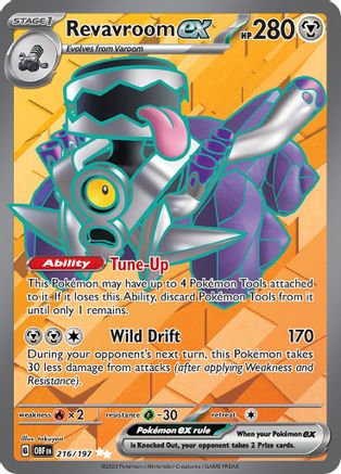 Revavroom ex 216 - SV03 Obsidian Flames Holofoil - Premium Pokemon Single from Nintendo - Just $0.50! Shop now at Game Crave Tournament Store