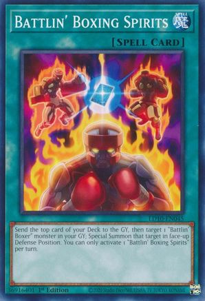 Battlin' Boxing Spirits (LD10-EN045) - Legendary Duelists: Soulburning Volcano 1st Edition - Premium Yugioh Single from Konami - Just $0.25! Shop now at Game Crave Tournament Store