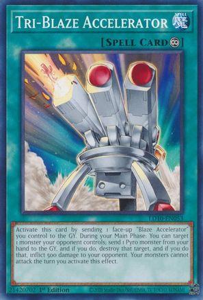 Tri-Blaze Accelerator (LD10-EN053) - Legendary Duelists: Soulburning Volcano 1st Edition - Premium Yugioh Single from Konami - Just $0.25! Shop now at Game Crave Tournament Store