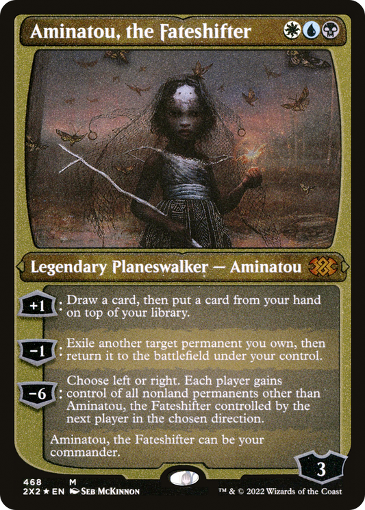 Aminatou, the Fateshifter (2X2-468) - Double Masters 2022 Etched Foil - Premium MTG Single from Wizards of the Coast - Just $3.48! Shop now at Game Crave Tournament Store