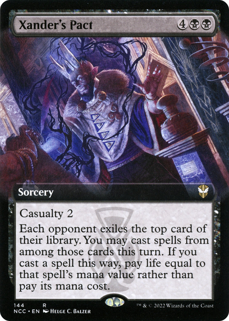 Xander's Pact (NCC-144) - New Capenna Commander: (Extended Art) - Premium MTG Single from Wizards of the Coast - Just $0.08! Shop now at Game Crave Tournament Store