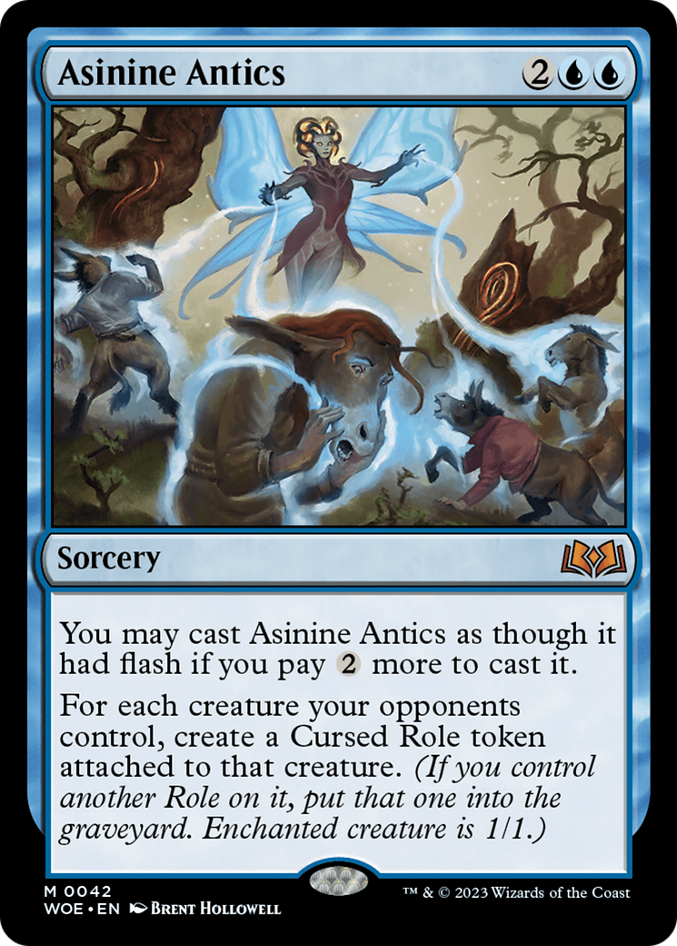 Asinine Antics (WOE-042) - Wilds of Eldraine Foil - Premium MTG Single from Wizards of the Coast - Just $0.21! Shop now at Game Crave Tournament Store