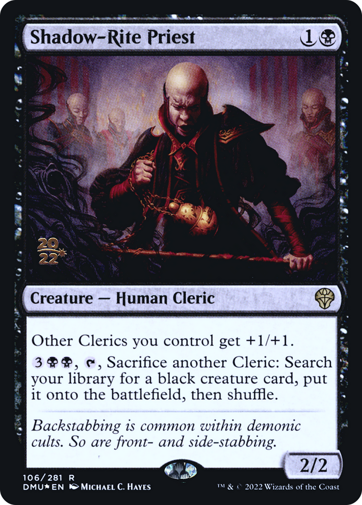 Shadow-Rite Priest (PDMU-106S) - Dominaria United Promos Foil - Premium MTG Single from Wizards of the Coast - Just $0.13! Shop now at Game Crave Tournament Store