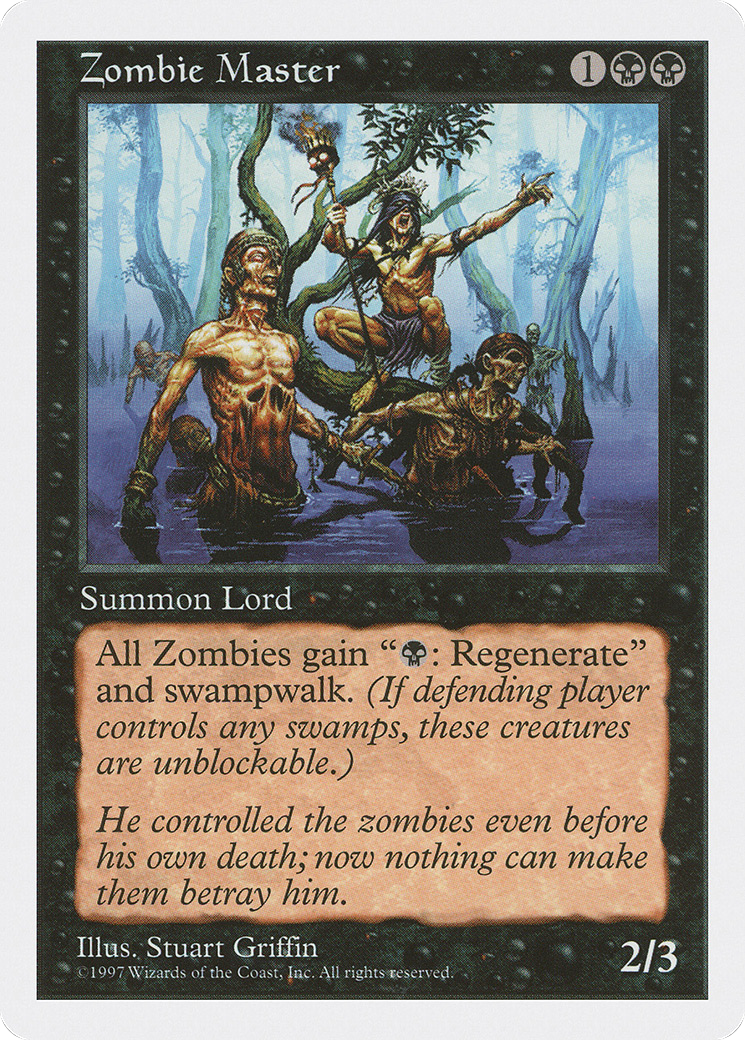 Zombie Master (5ED-207) - Fifth Edition - Premium MTG Single from Wizards of the Coast - Just $5.89! Shop now at Game Crave Tournament Store