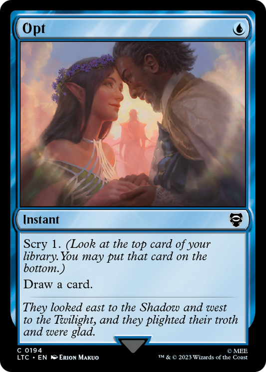 Opt (LTC-194) - Tales of Middle-earth Commander - Premium MTG Single from Wizards of the Coast - Just $0.25! Shop now at Game Crave Tournament Store