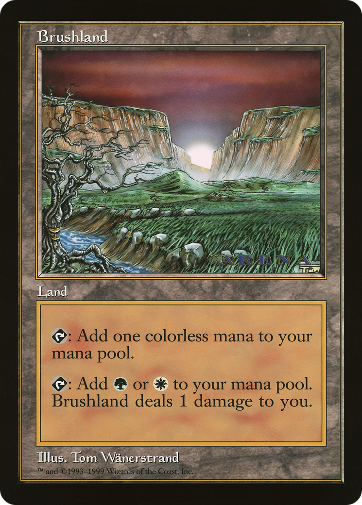 Brushland (OLEP-062) - Oversized League Prizes - Premium MTG Single from Wizards of the Coast - Just $0! Shop now at Game Crave Tournament Store