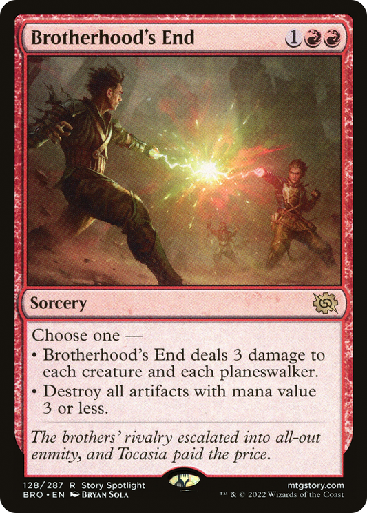 Brotherhood's End (BRO-128) - The Brothers' War - Premium MTG Single from Wizards of the Coast - Just $0.36! Shop now at Game Crave Tournament Store