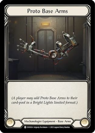 Proto Base Arms (EVO024) - Bright Lights - Premium Flesh And Blood Single from Legend Story Studios - Just $0.08! Shop now at Game Crave Tournament Store